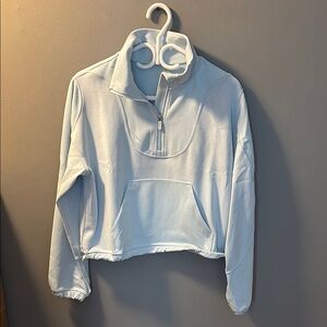 Women's Light Blue Quarter-Zip Top